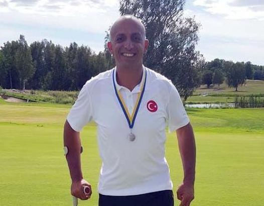 Avrupa Engelliler Golf Birliği İsveç Açık Turnuvası'nda Mehmet Kazan gümüş madalya kazandı