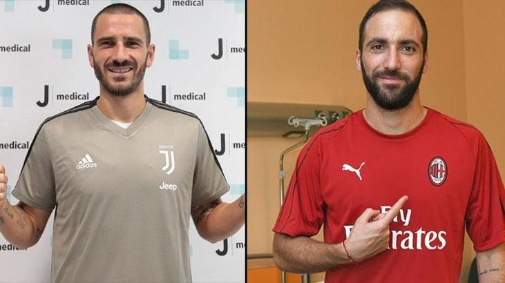 Juventus'lu Gonzalo Higuain ve Caldara, Bonucci karşılığında Milan'da!