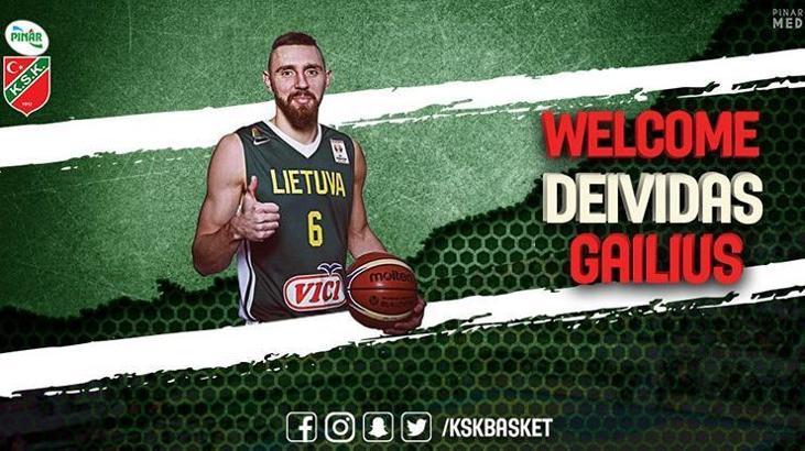 Pınar Karşıyaka Gailius'la imzaladı