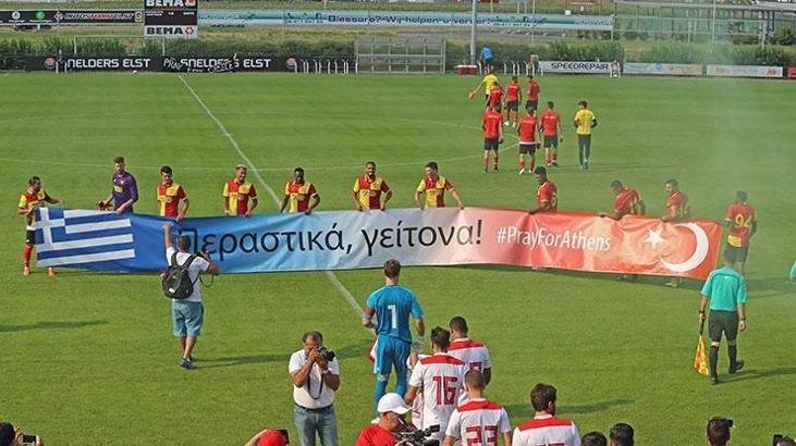 Göztepe'den anlamlı pankart