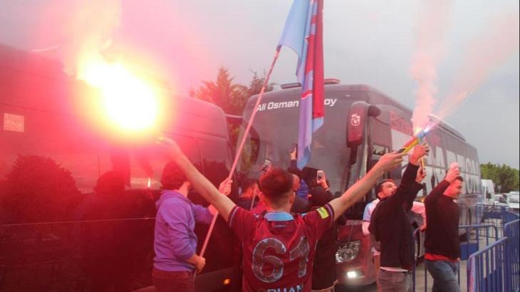 Şampiyon Trabzonspor'a, Hatay'da coşkulu karşılama