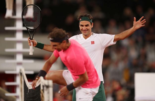 Roger Federer ve Rafael Nadal, Afrikalı çocuklar için korta çıktı