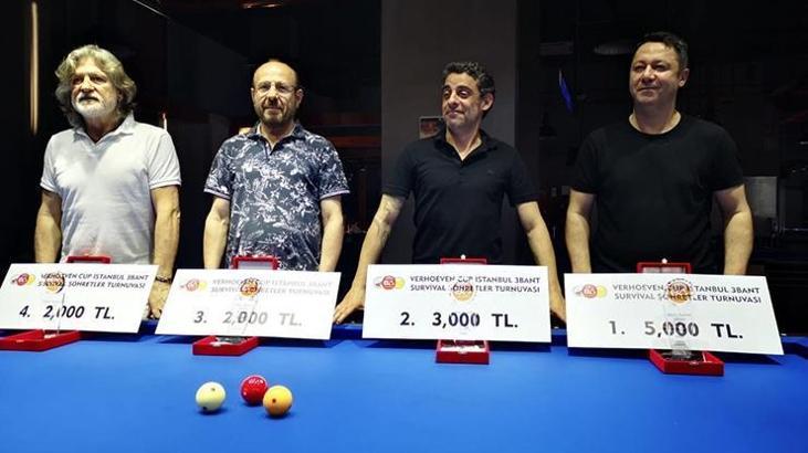 Bilardo Şöhretler Turnuvası'nda şampiyon Baha oldu