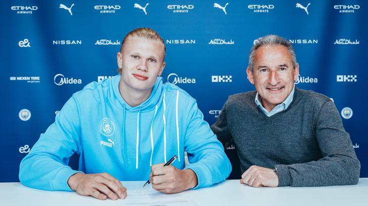 Son dakika | Manchester City, Erling Haaland ile resmi sözleşme imzaladı!