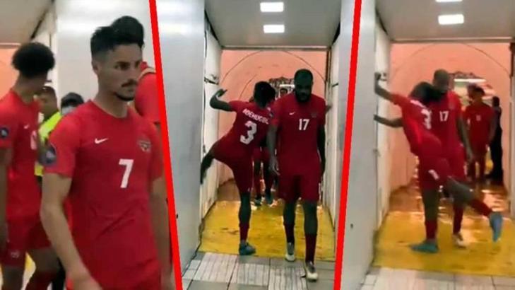 Honduras maçı sonrası Kanada oyuncuları çılgına döndü! Hakem odasına saldırdılar