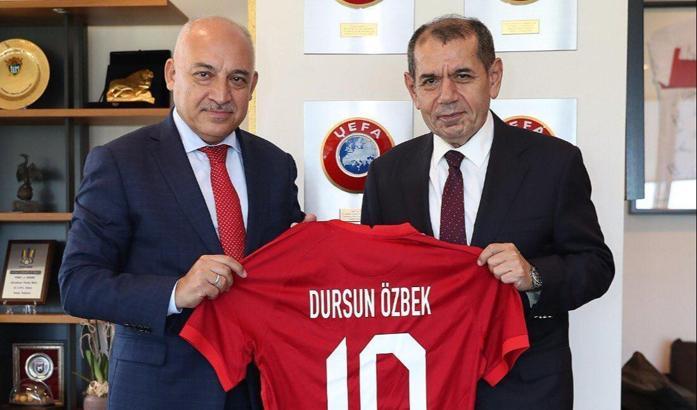 Galatasaray Başkanı Dursun Özbek'ten, Büyükekşi'ye ziyaret