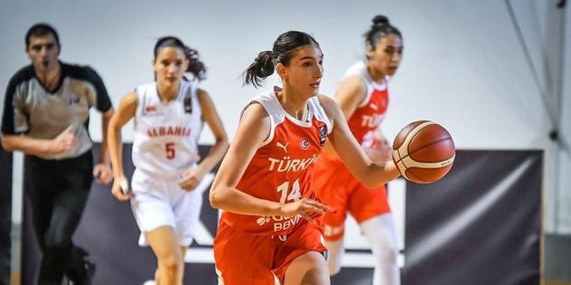 U20 Kız Milli Takımı, Arnavutluk'u 88-35 mağlup etti
