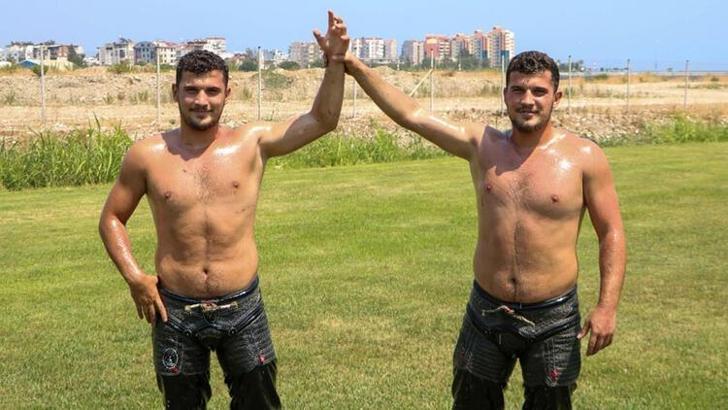 İkiz güreşçiler Rıza ve İlker Durmuş'un hedefi altın kemer