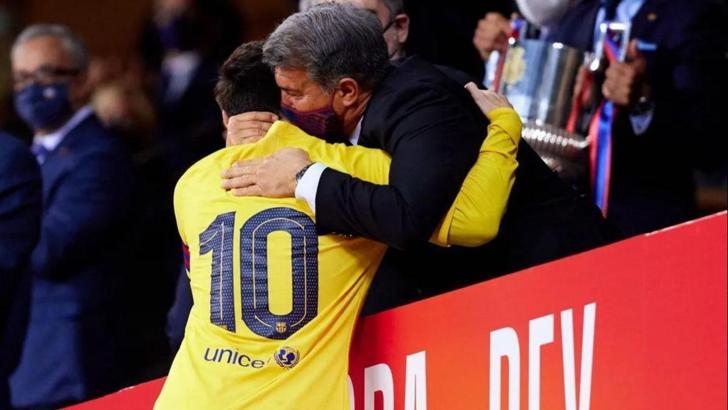 Joan Laporta: Messi'yi Barcelona'ya geri istiyoruz