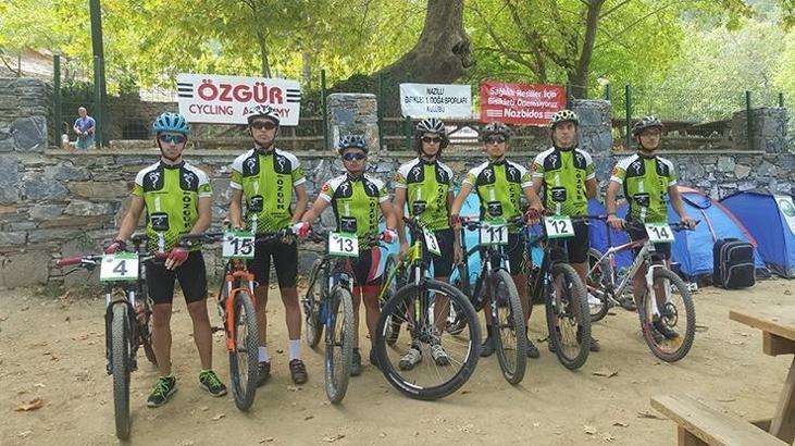 Nazillili bisikletçiler Muğla'dan madalyayla döndü