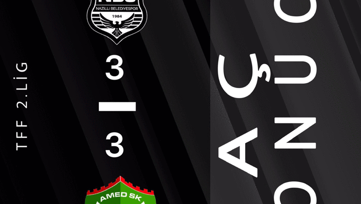 Nazilli Belediyespor - Amed Sportif: 3-3