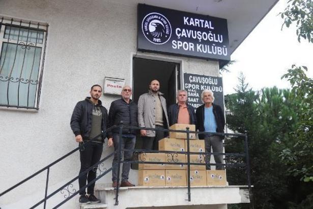 Kartal'da amatör spor kulüplerine içme suyu desteği