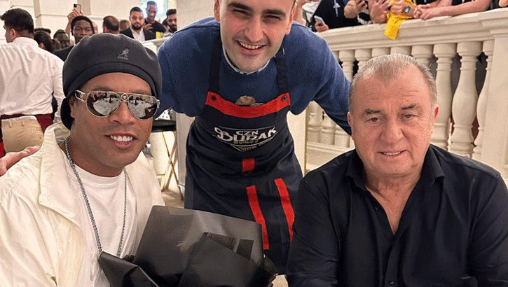 Ronaldinho ile Fatih Terim bir araya geldi!