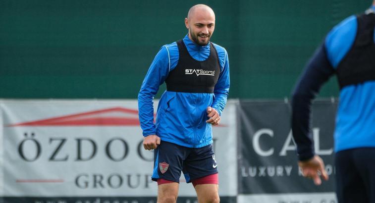 Hatayspor'da Burak Bekaroğlu ilk idmanına çıktı