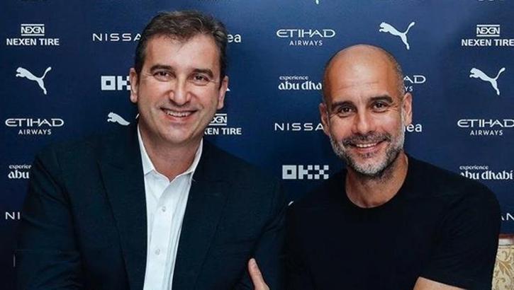 Manchester City, Guardiola'nın sözleşmesinin uzatıldığını açıkladı