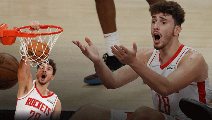 NBA'de Alperen Şengün'den triple-double! Taraftarı coşturdu: 'Çılgınca'