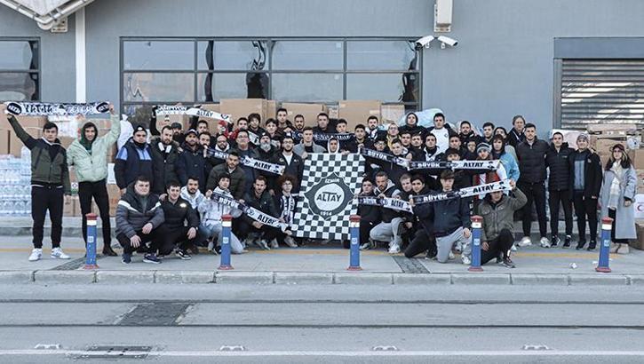 Altay'da dernekler, depremzedeler için çalışmalarını sürdürüyor