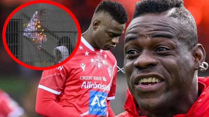 Sion tribünlerinde Balotelli'yi şoke edecek hareket