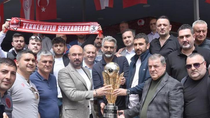 Samsunspor'un şampiyonluk kupası Tekkeköy’de