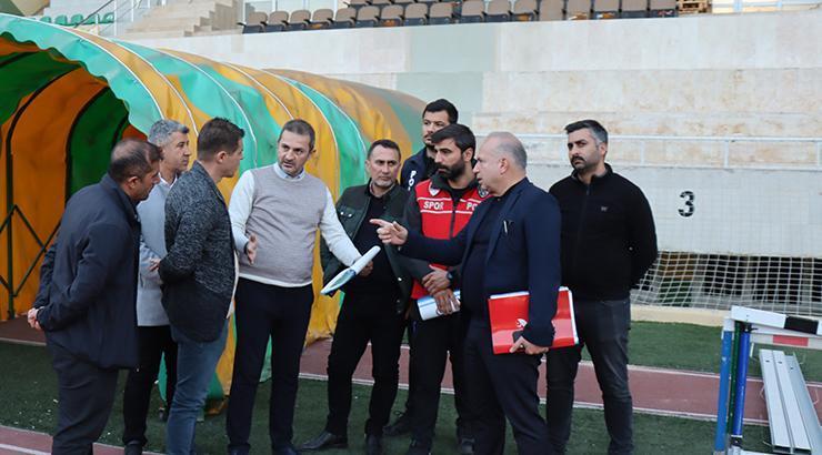 TFF şanlıurfa Stadyumu'nda incelemelerde bulundu