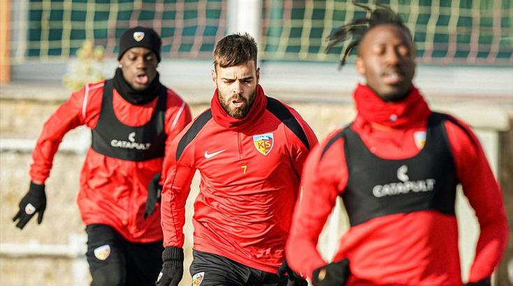 Kayserispor, Alanyaspor maçı hazırlıklarına devam etti