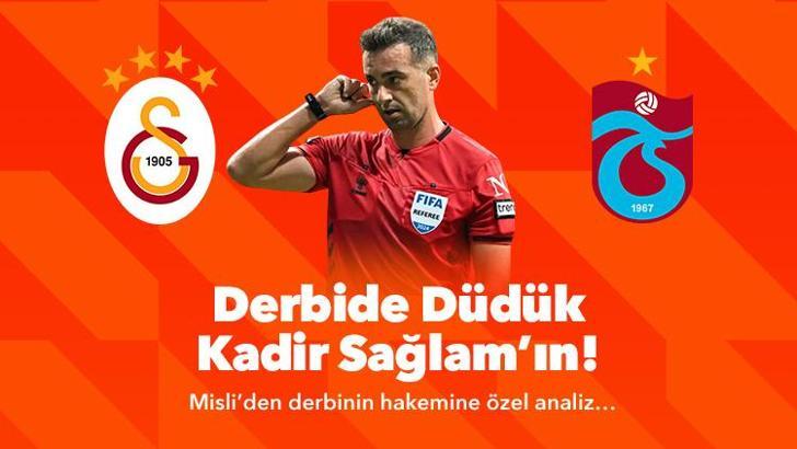 Kadir Sağlam’dan şaşırtan penaltı istatistiği! Misli’den Galatasaray – Trabzonspor derbisinin hakemine özel analizler…