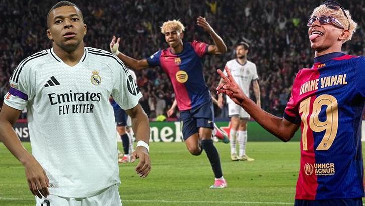 Kylian Mbappe out Lamine Yamal in! Barcelona's golden boy breaks Real Madrid's striker's record in the Champions League