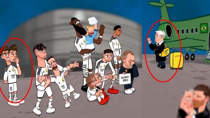 'Ancelotti's farewell' animation went viral: 'Funny but true' Arda Güler twist!
