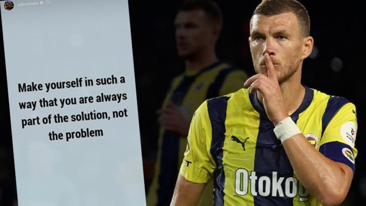 Edin Dzeko'dan şaşırtan paylaşım! 'Problemin değil'