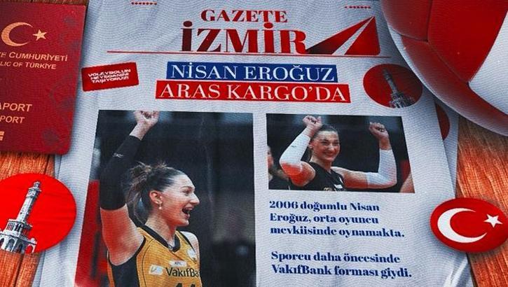 Aras Kargo, genç voleybolcu Nisan Eroğuz'un transferini duyurdu