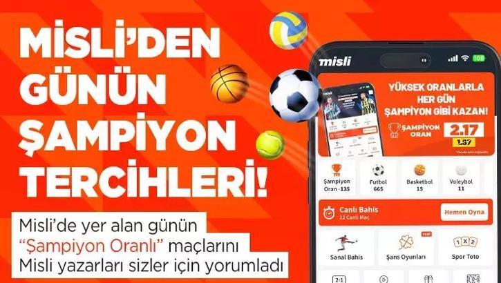 Trabzonspor, Galatasaray’ı ağırlıyor! Portekiz’de şampiyonluk düğümü çözülüyor… İşte Misli’den günün şampiyon tercihleri