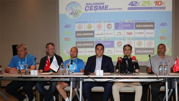 Salomon Çeşme Maratonu'nun basın toplantısı yapıldı