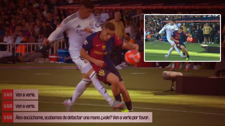 El Clasico'da hakem skandalı: VAR konuşmaları şoke etti! 'Neyse ki elle oynama'