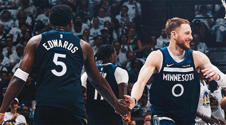 Timberwolves konferans finaline yükseldi