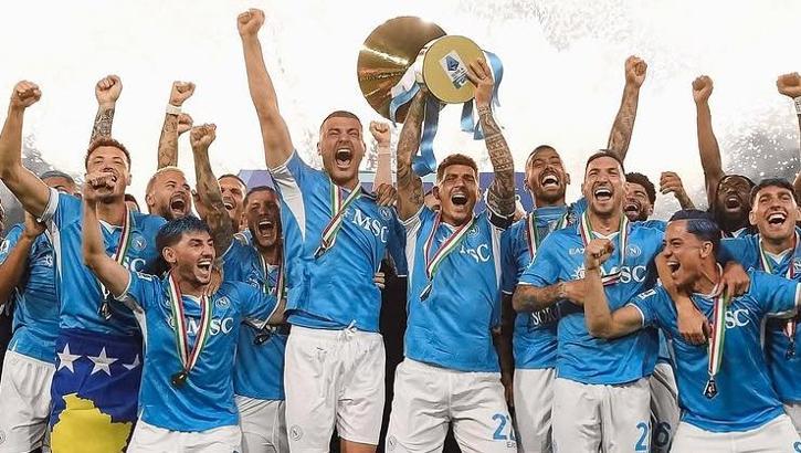 Napoli won the Italian Serie A title! For the fourth time in history...