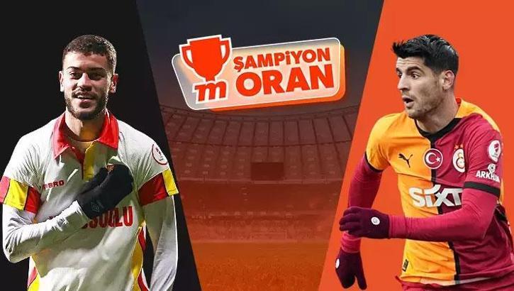 Galatasaray, Süper Lig'de Göztepe'nin konuğu olacak! Maçın heyecanı Şampiyon Oranlar ile Misli'de