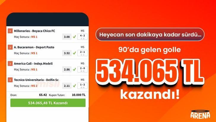 Heyecan son dakikaya kadar sürdü… 90’da gelen golle 534.065 TL kazandı!