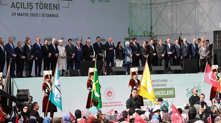 Başkanlar Millet Bahçesi açılışında