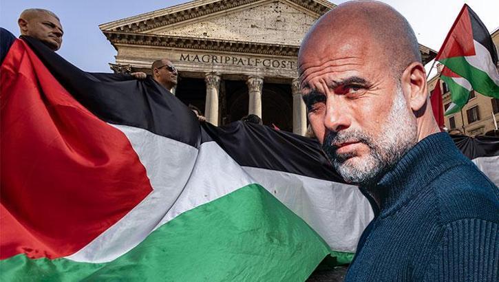 Pep Guardiola on Palestine! He could not remain indifferent to the shame of humanity