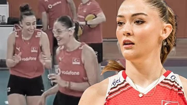 Zehra Güneş'in yüzüne ne oldu? Filenin Sultanları antrenmanında şok görüntü