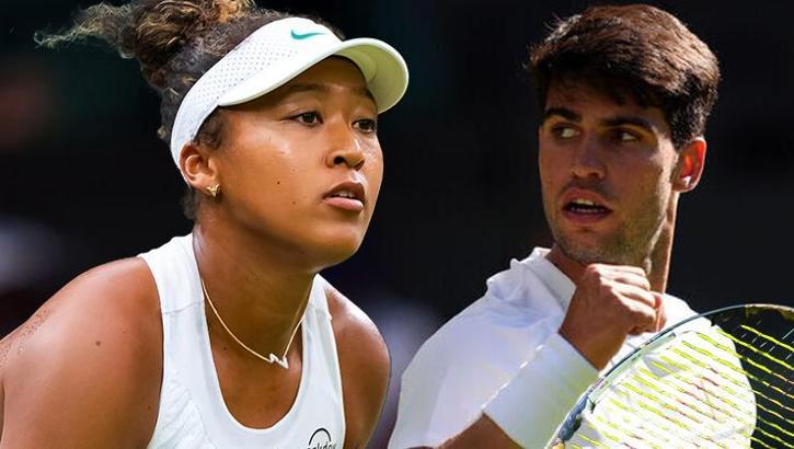 Wimbledon'da Carlos Alcaraz ve Naomi Osaka ikinci turda