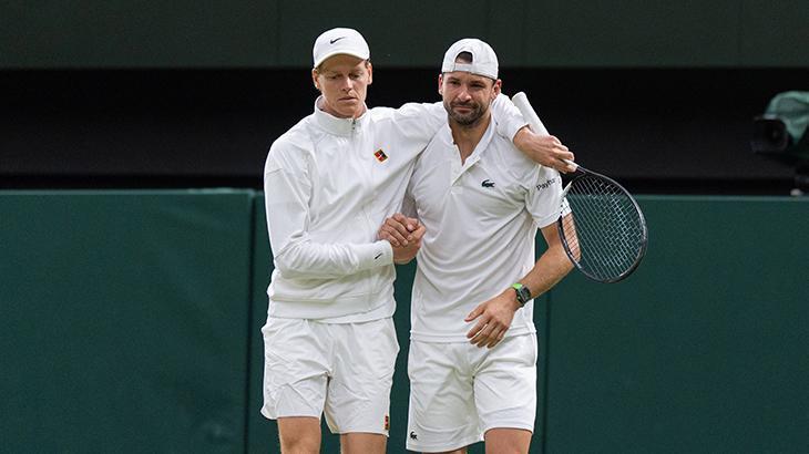 Tearful Dimitrov retires injured, handing Sinner Wimbledon quarter-final spot