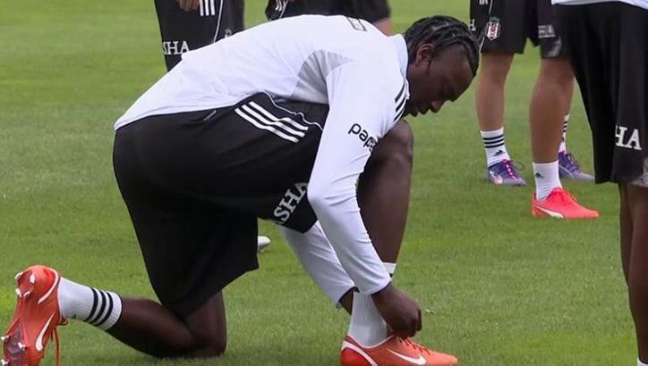 Abraham, Beşiktaş'ta ilk antrenmanına çıktı