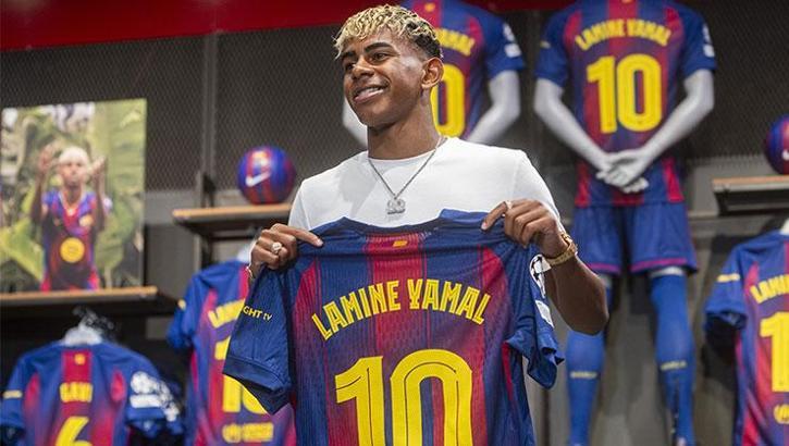 Barcelona'nın yeni 10 numarası Lamine Yamal