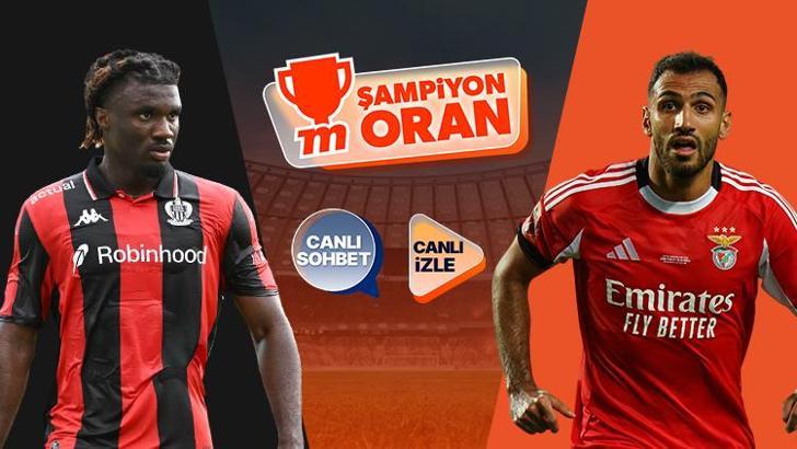 Şampiyonlar Ligi’nde Nice ile Benfica karşılaşıyor! Maçın heyecanı Canlı Yayın, Canlı Sohbet ve Şampiyon Oranlar ile Misli'de