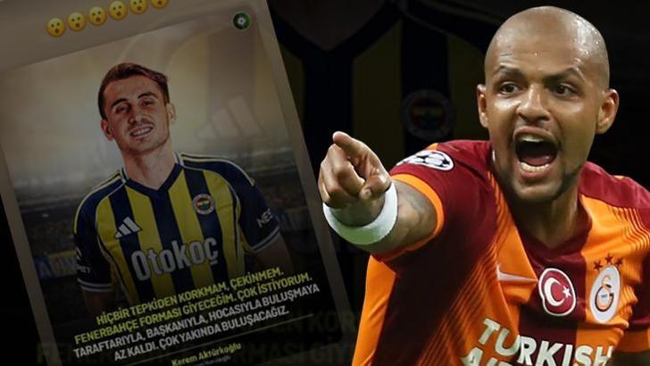 Felipe Melo'dan Kerem Aktürkoğlu paylaşımı! Sosyal medyadan dikkat çeken tepki...
