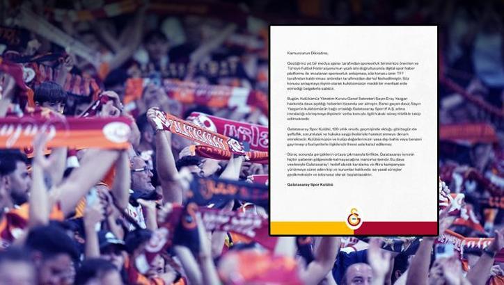 Galatasaray'dan açıklama: 'Hukuki süreç titizlikle takip edilmektedir'