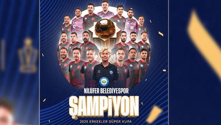 Hentbol Erkekler Süper Kupa'da şampiyon Nilüfer Belediyespor