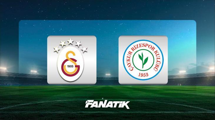 Galatasaray - Çaykur Rizespor maçı ne zaman, saat kaçta hangi kanalda? (Muhtemel 11'ler)