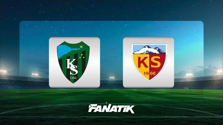 Kocaelispor - Kayserispor maçı ne zaman, saat kaçta hangi kanalda?